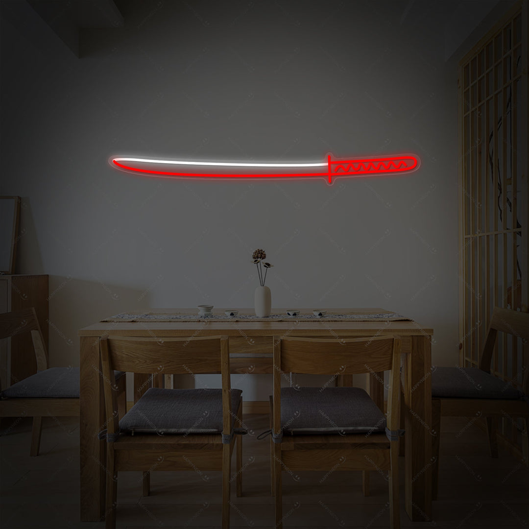 Espada Japonesa Letrero de neón, Cartel de neón japonés
