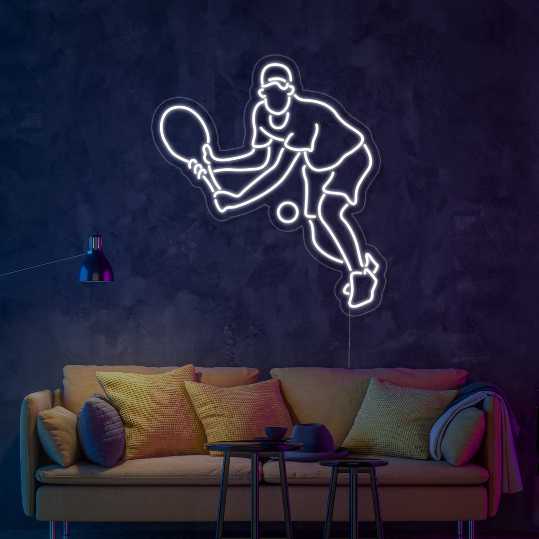 "Jugador De Tenis" Letreros Neon