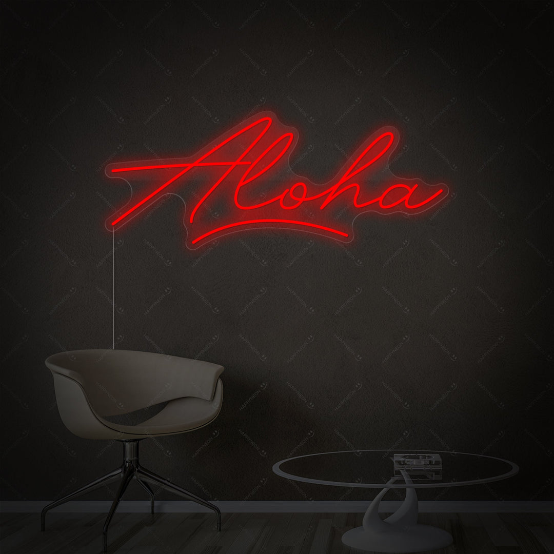 "Aloha" Letrero de neón