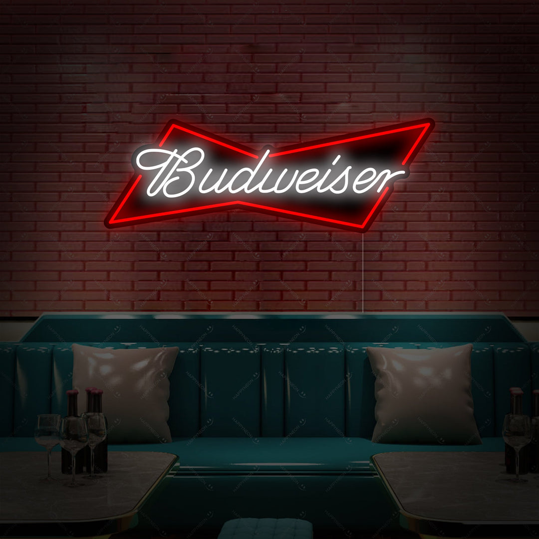 "Bud Bowtie" Letrero de neón