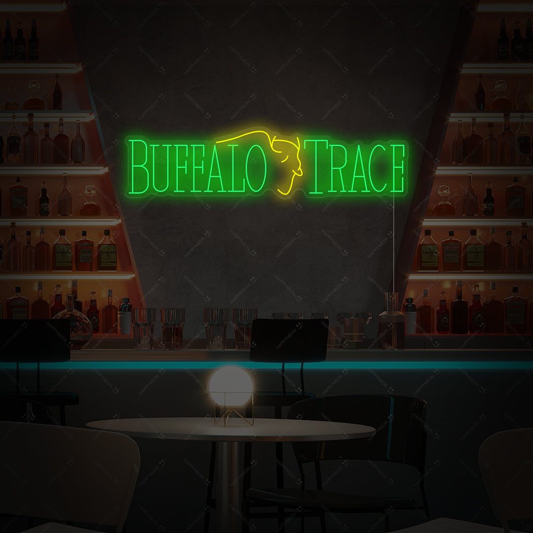 "Buffalo Trace" Letrero de neón