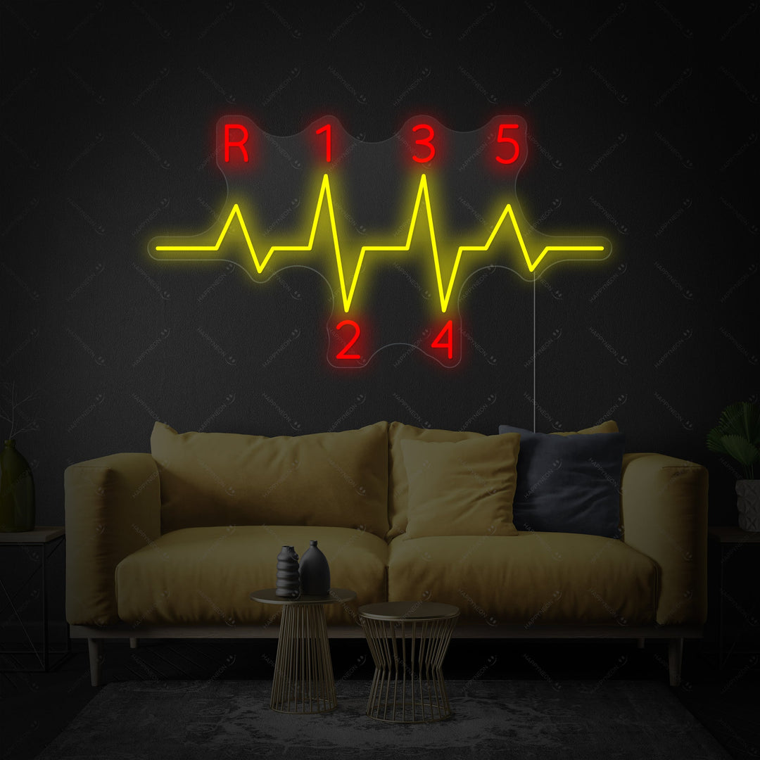 "Coche Gear" Letrero de neón