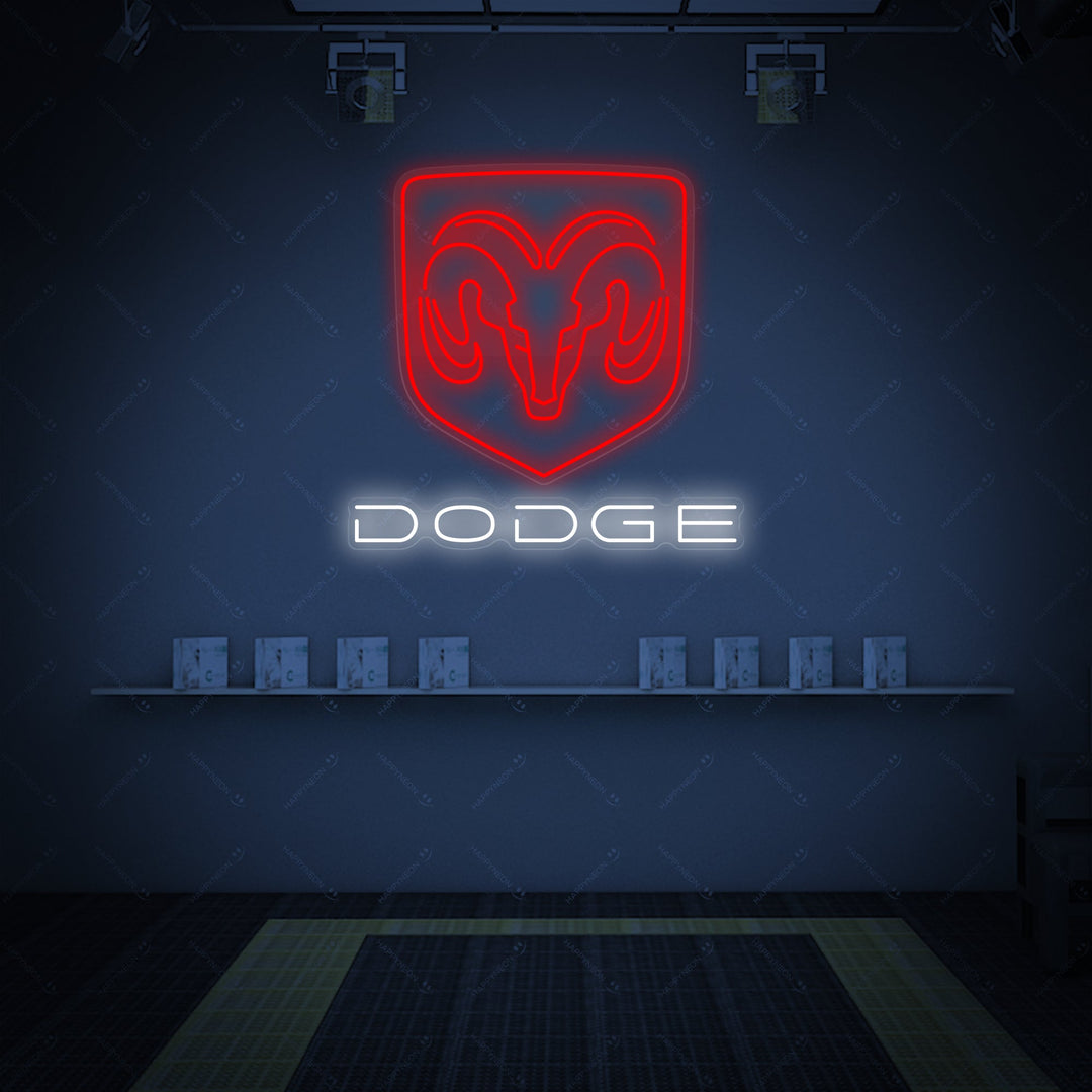 "Dodg-Car" Letrero de neón