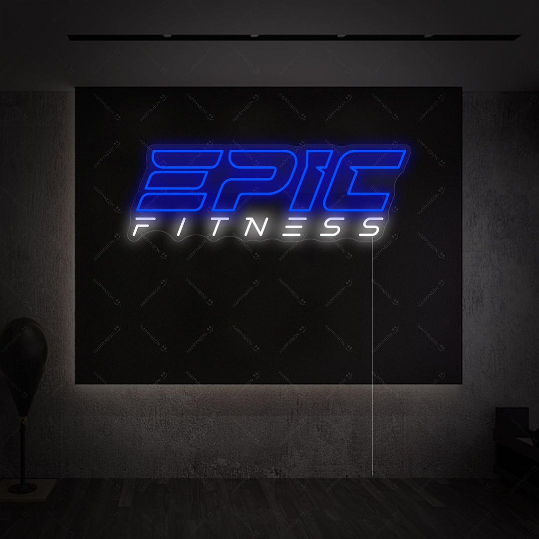 "Epic Fitness" Letrero de neón