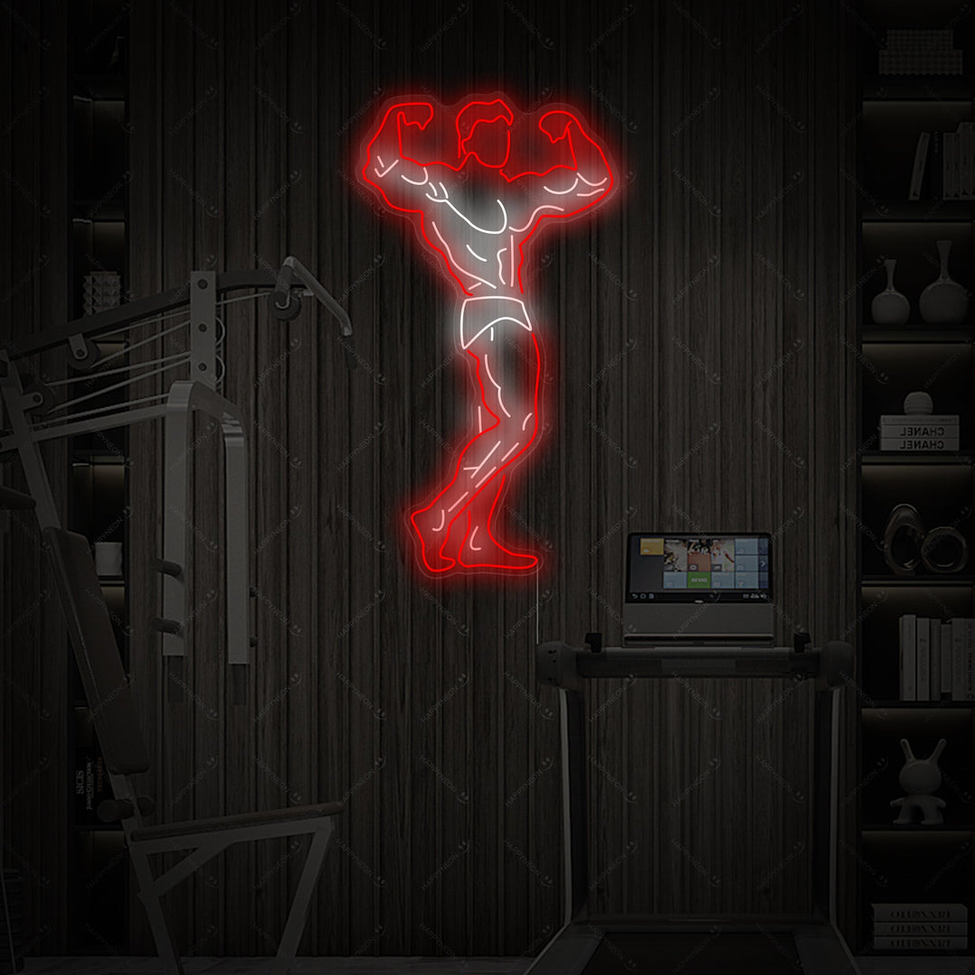 "Gym Hero" Letrero de neón