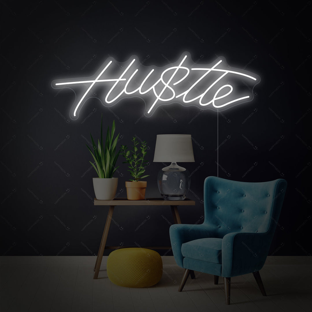 "Hustle" Letrero de neón
