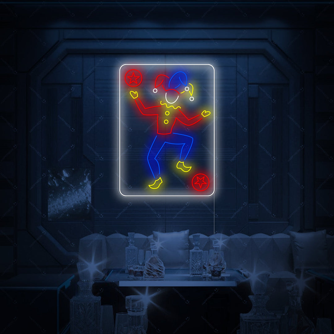 "Carta Joker" Letrero de neón