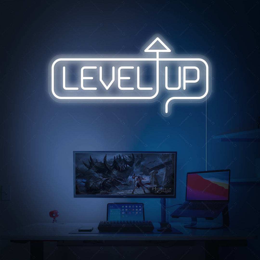 "Level Up" Letrero de neón