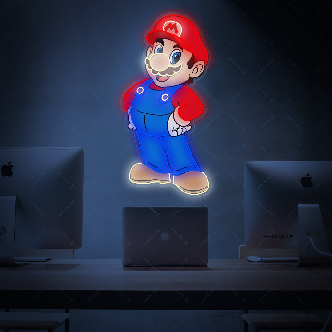 "Mario" Letrero de neón