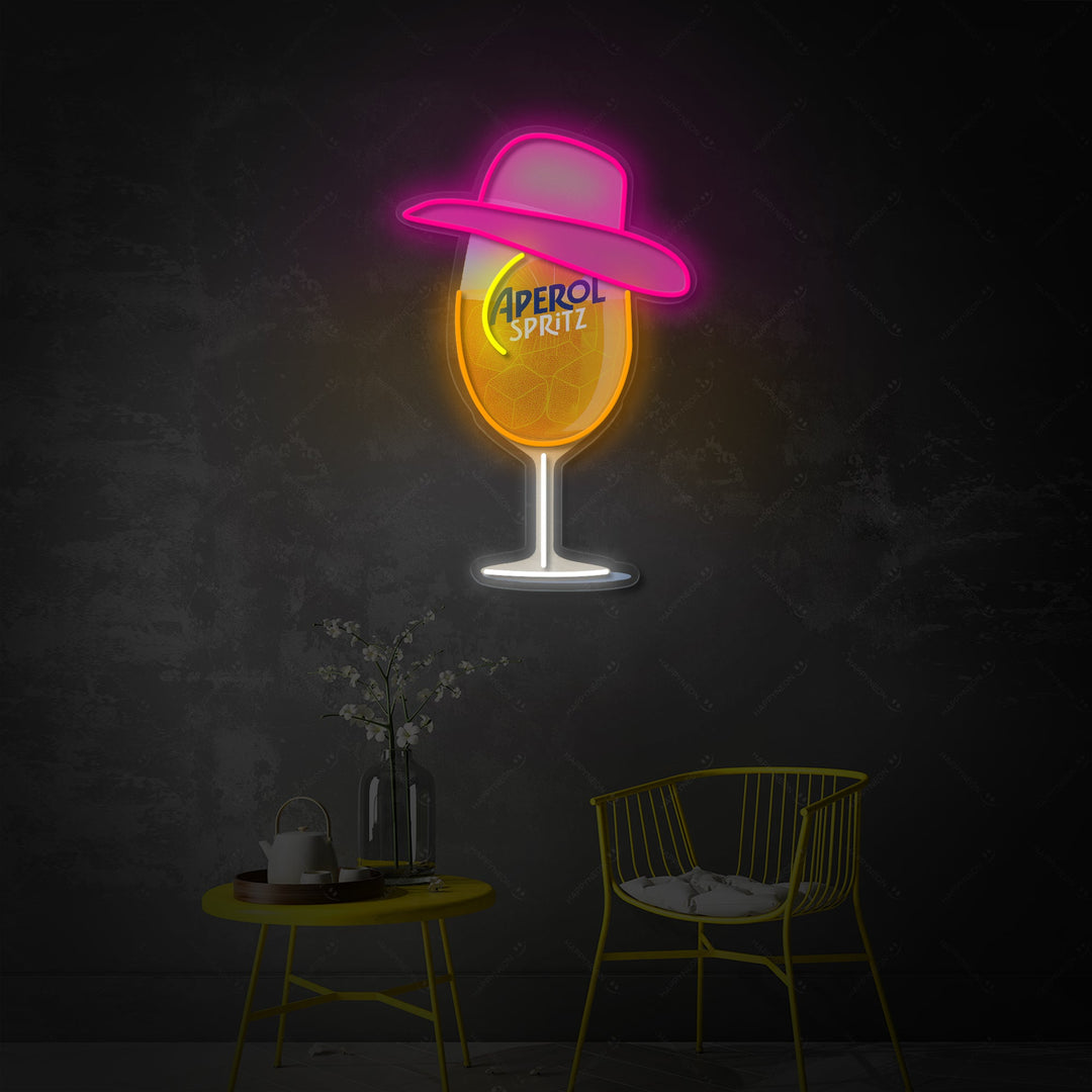 "Miss Aperol" Letrero de neón