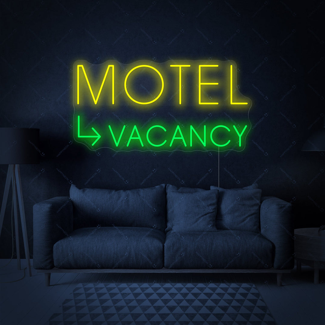 "Motel Vacancy" Letrero de neón