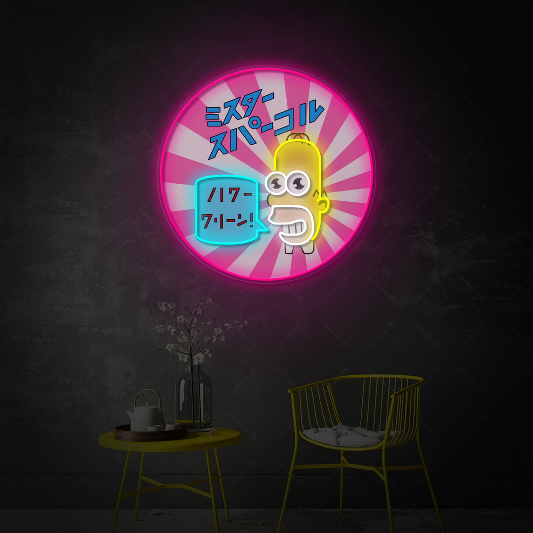 "Mr. Sparkle" Letrero de neón