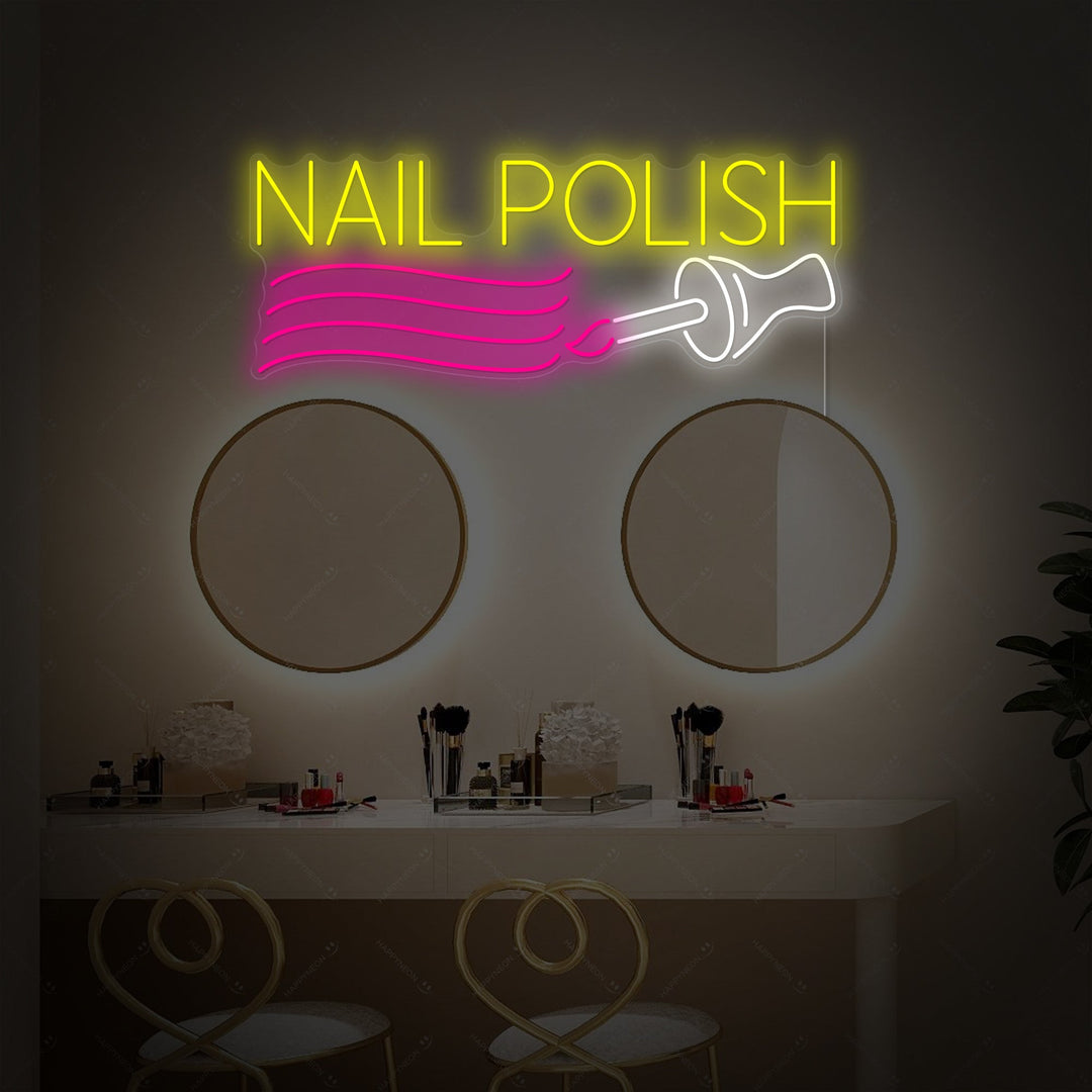 "Nail Polish" Letrero de neón