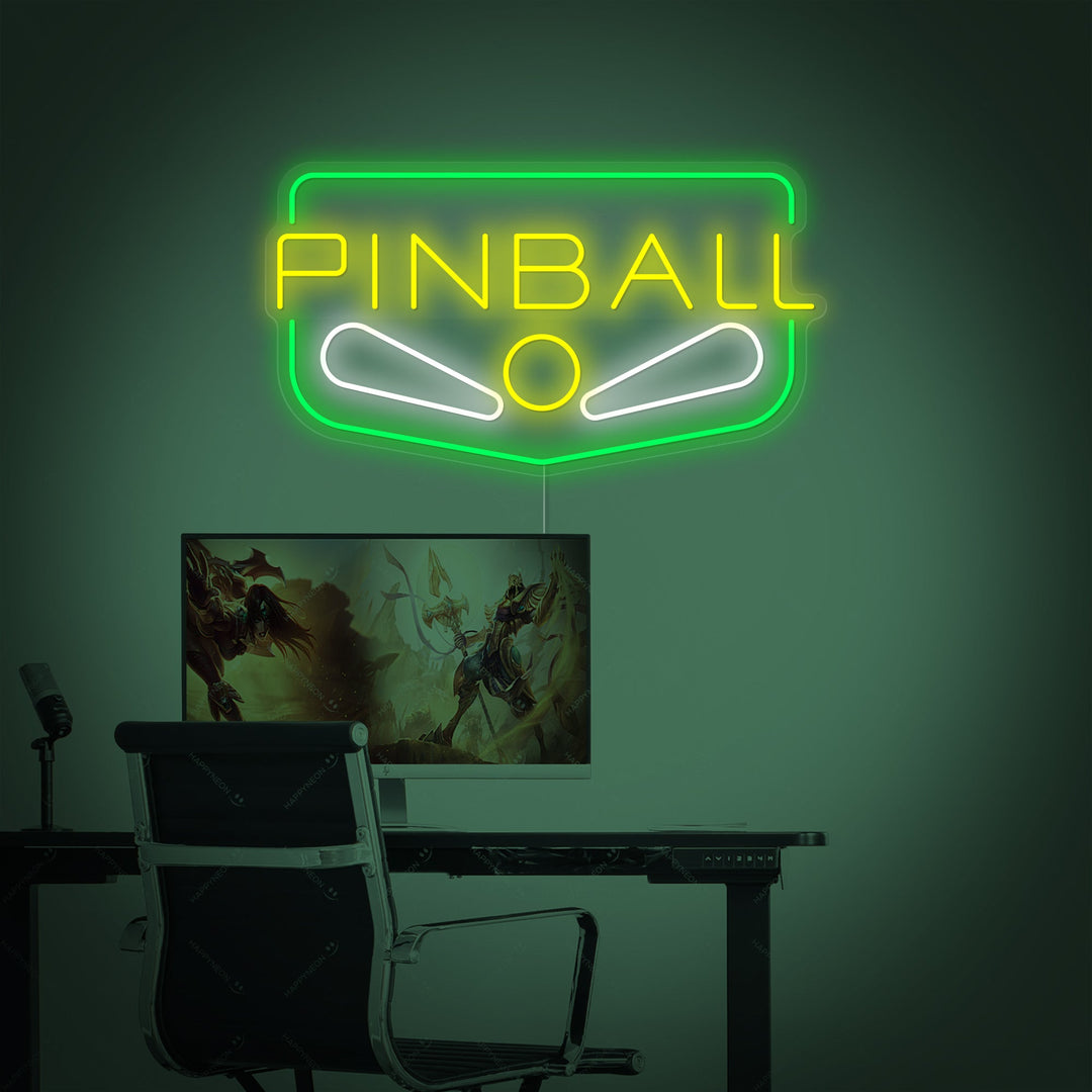 "Pinball" Letrero de neón