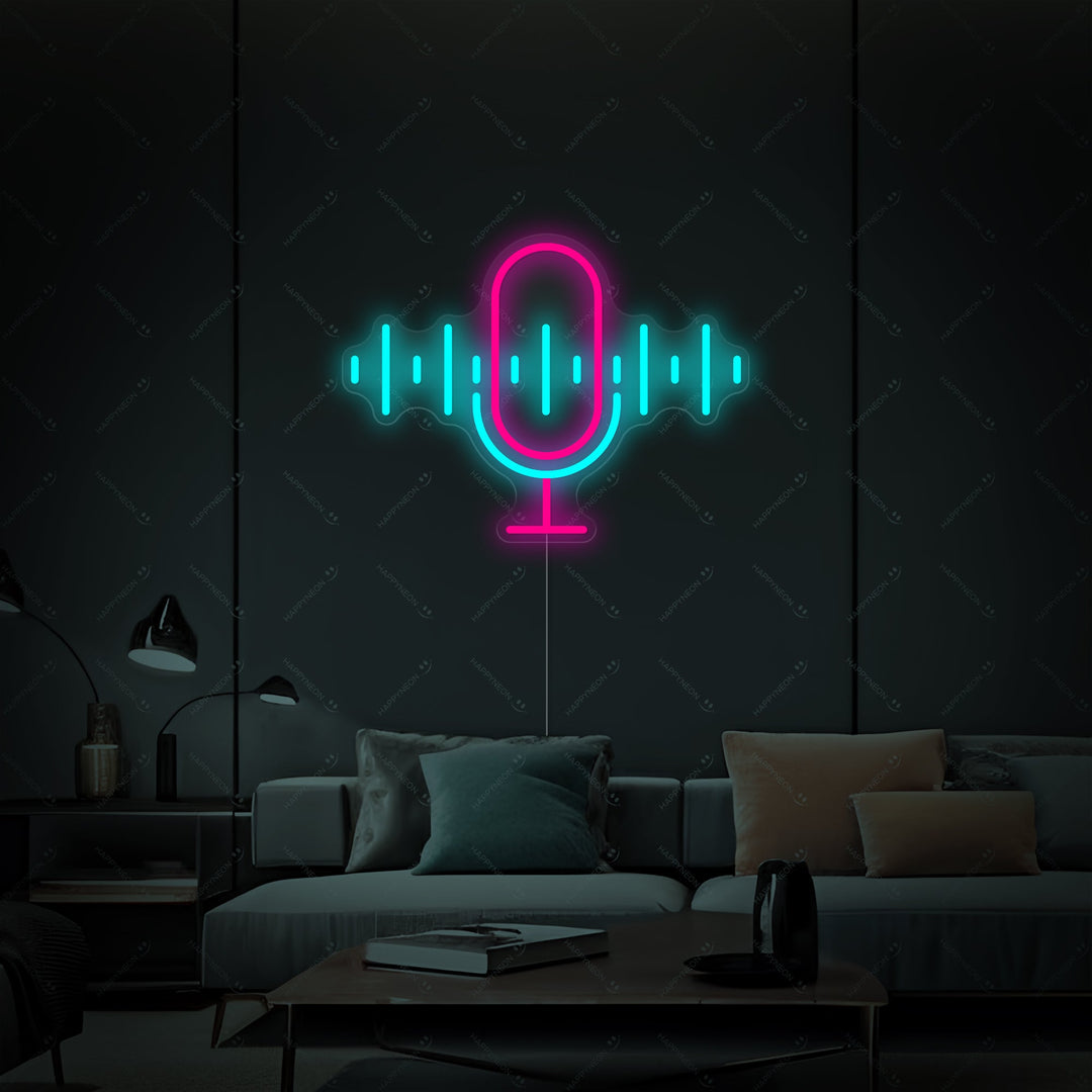 "Podcast" Letrero de neón
