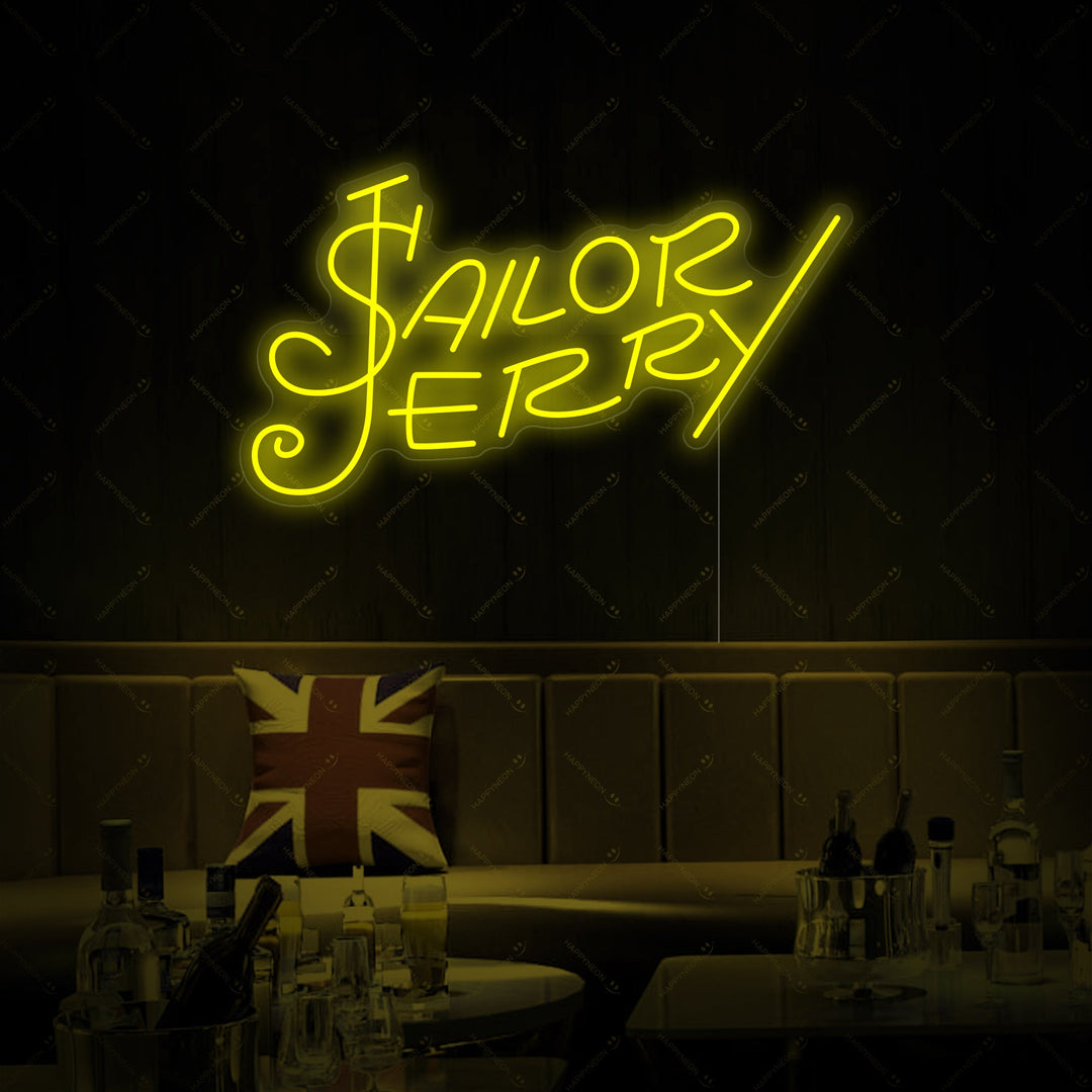"Sailor Jerry Rum" Letrero de neón