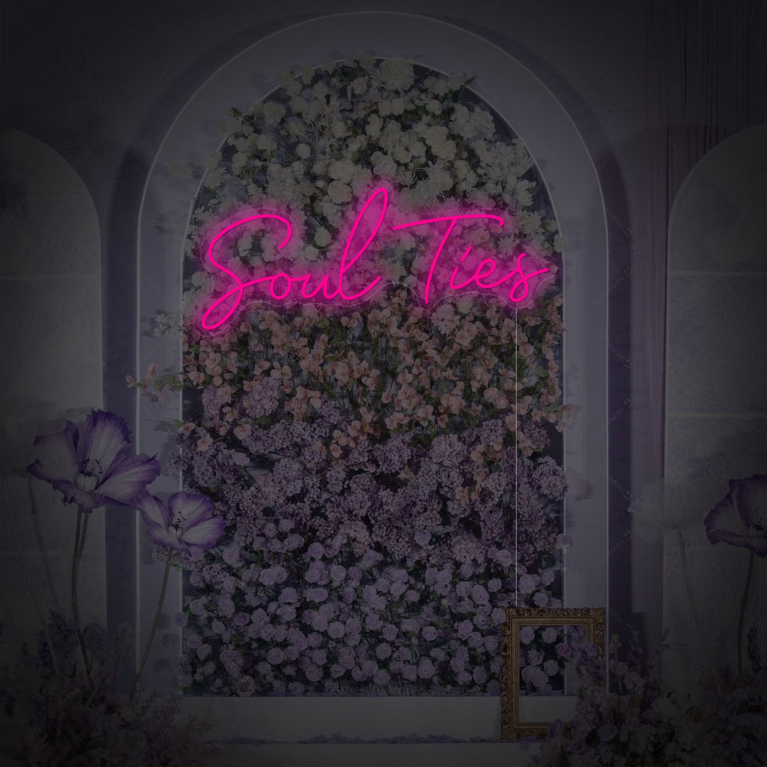 "Soul Ties" Letrero de neón