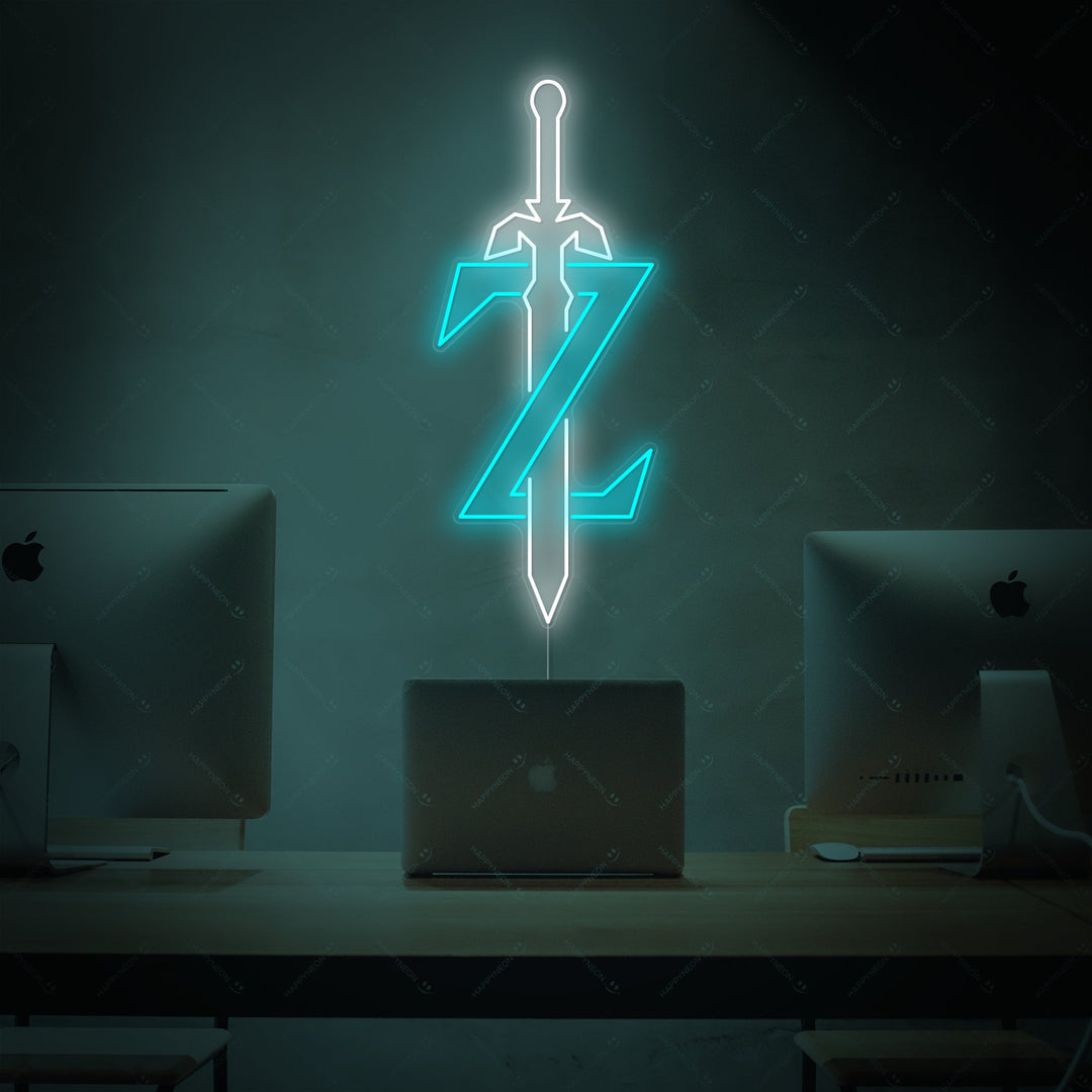 "Zelda Espada Maestra" Letrero de neón