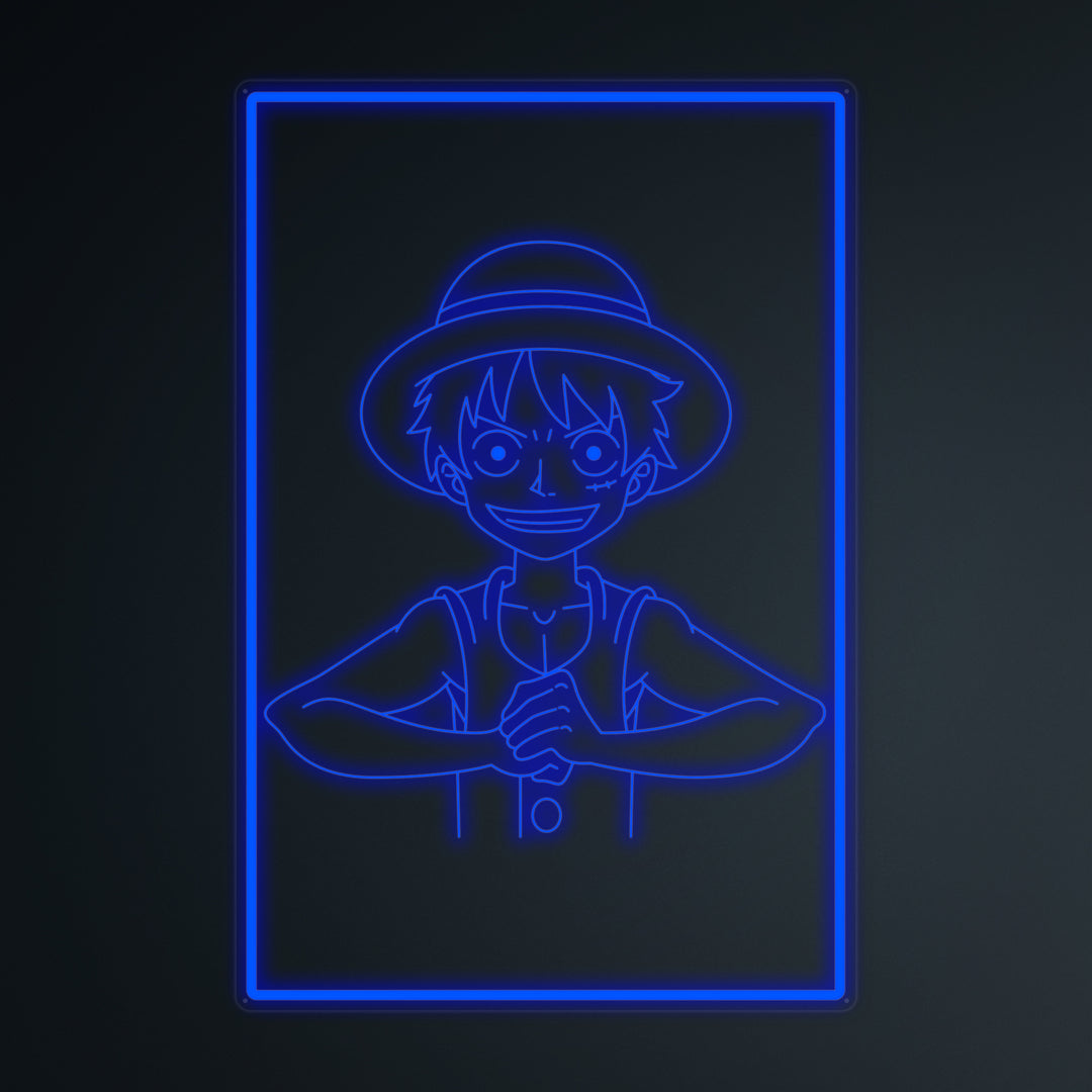 "Anime Monkey D" Letreros Neon en Miniatura