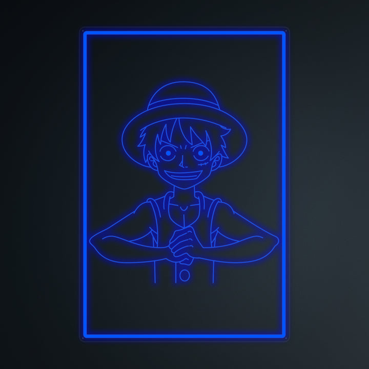 "Anime Monkey D" Letreros Neon en Miniatura