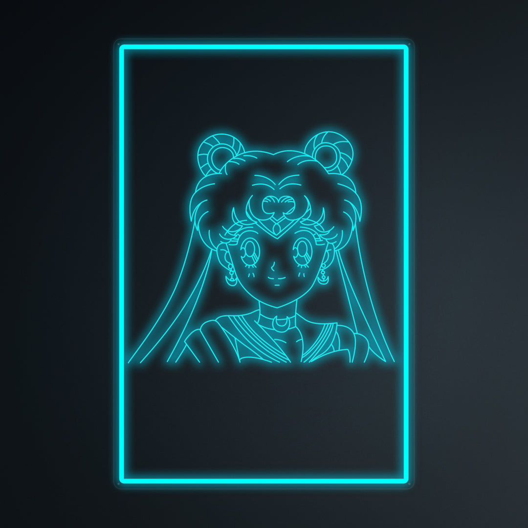 "Anime Sailor Moon" Letreros Neon en Miniatura