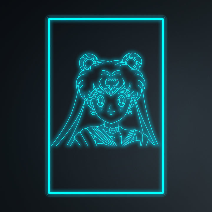 "Anime Sailor Moon" Letreros Neon en Miniatura