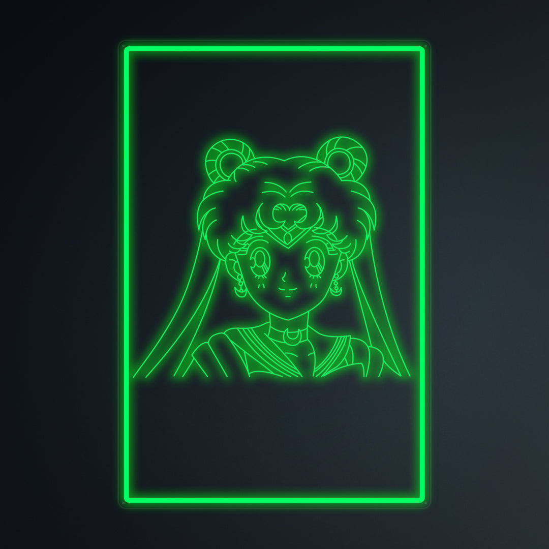 "Anime Sailor Moon" Letreros Neon en Miniatura