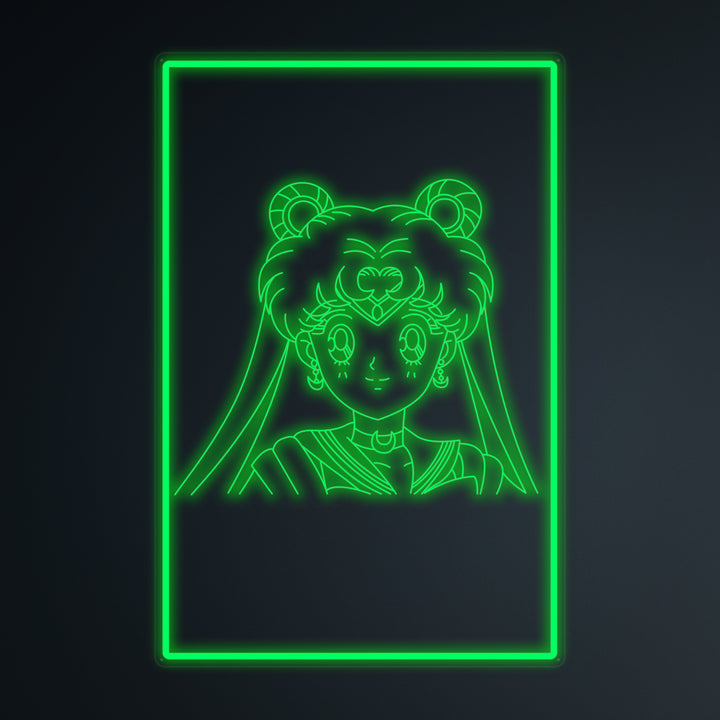 "Anime Sailor Moon" Letreros Neon en Miniatura