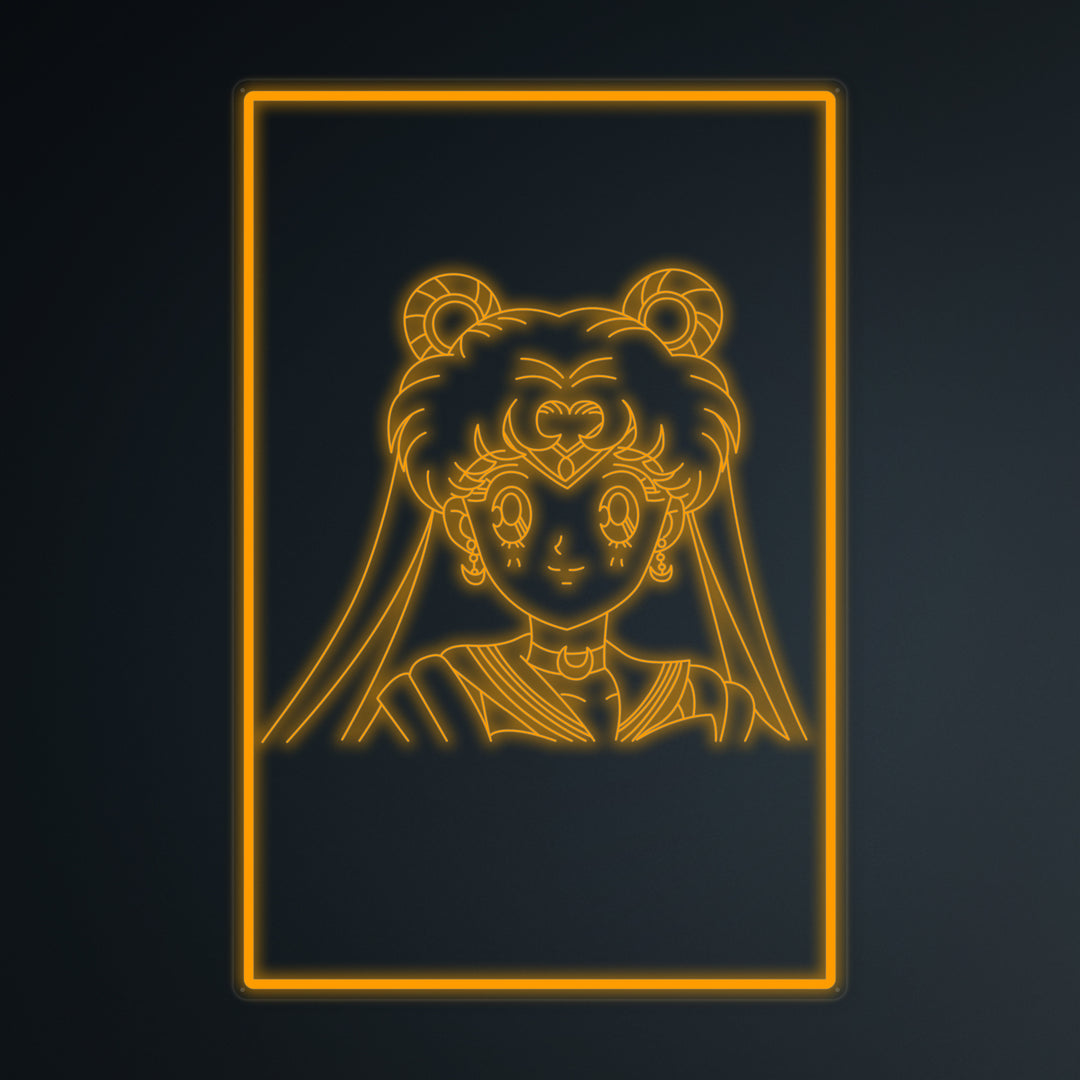 "Anime Sailor Moon" Letreros Neon en Miniatura