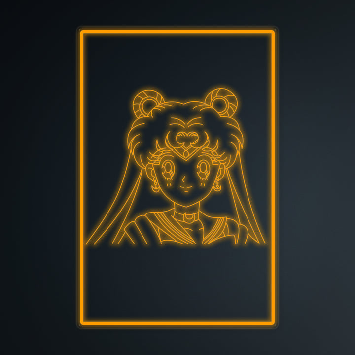 "Anime Sailor Moon" Letreros Neon en Miniatura