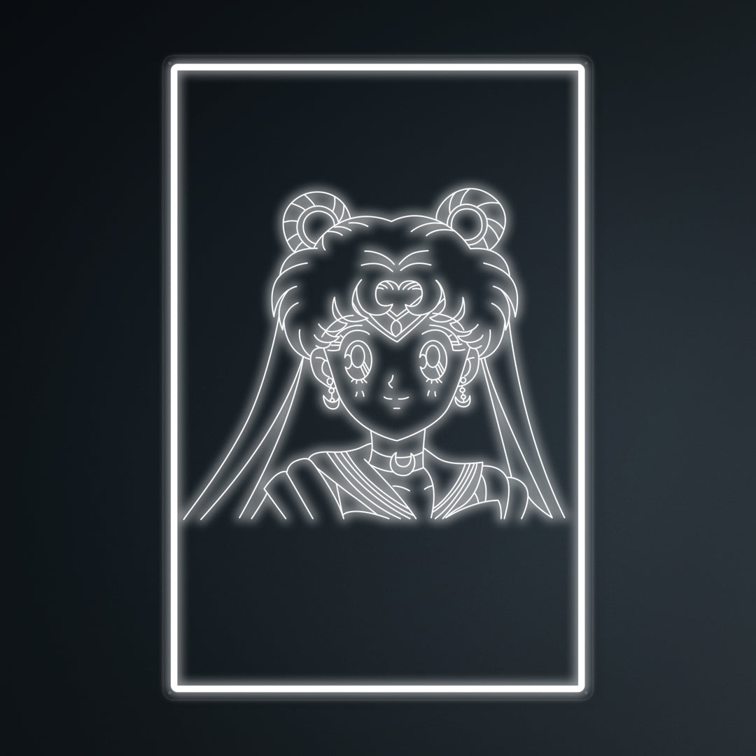 "Anime Sailor Moon" Letreros Neon en Miniatura