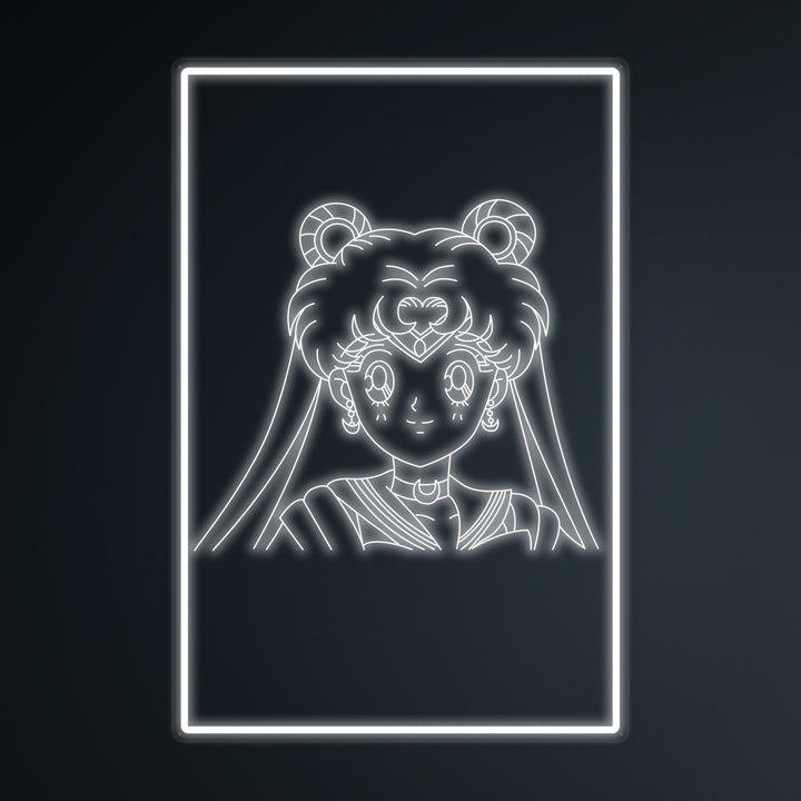 "Anime Sailor Moon" Letreros Neon en Miniatura