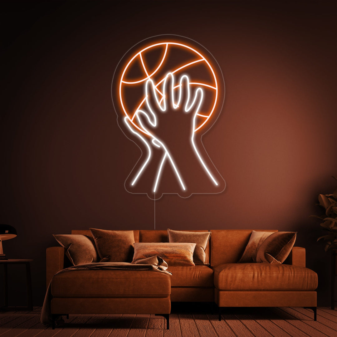 "Baloncesto Tiro" Letreros Neon