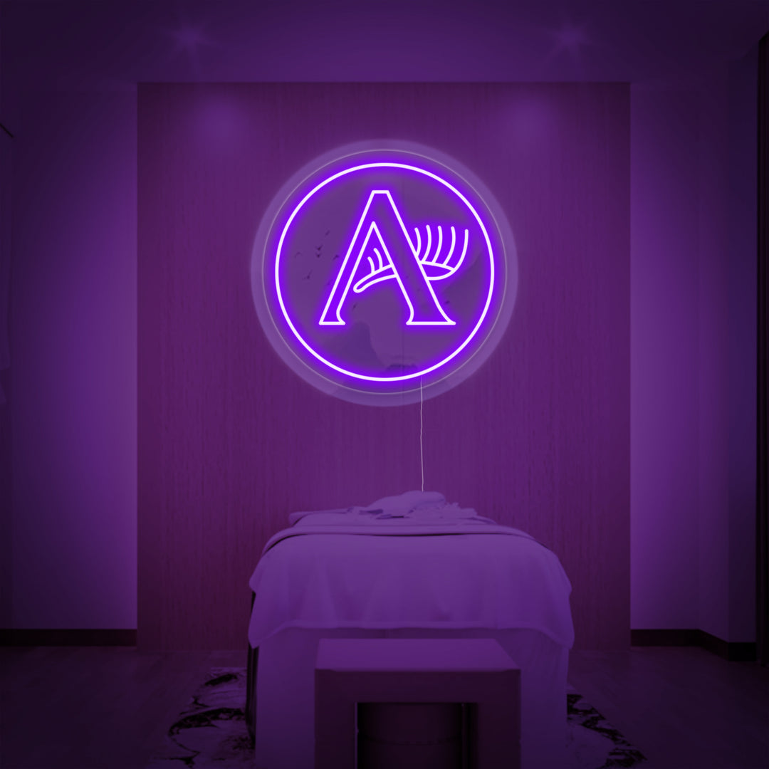 "Belleza Ojos Barra" Letreros Neon