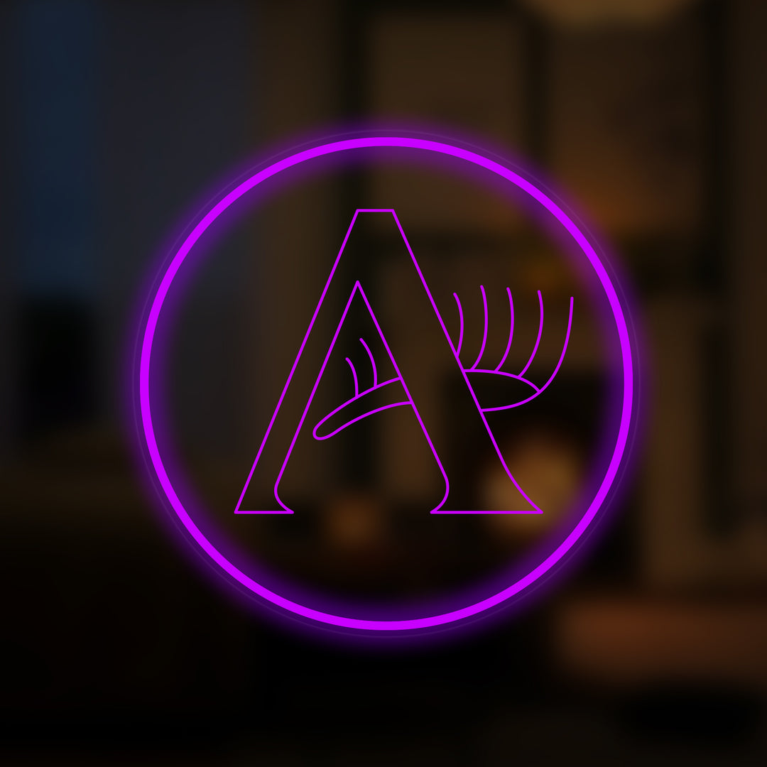 "Pestañas De Belleza" Letreros Neon en Miniatura