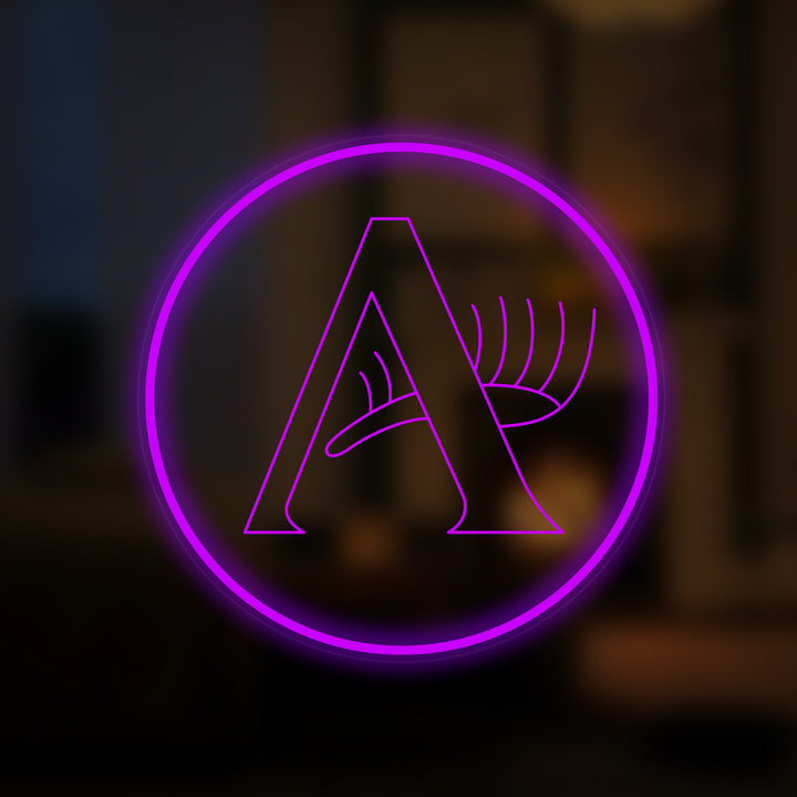 "Pestañas De Belleza" Letreros Neon en Miniatura