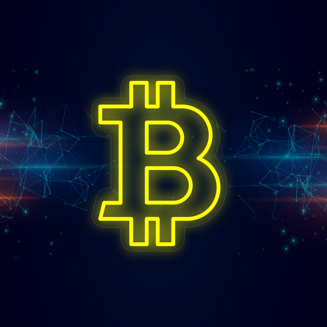 "Bitcoin B" Letreros Neon