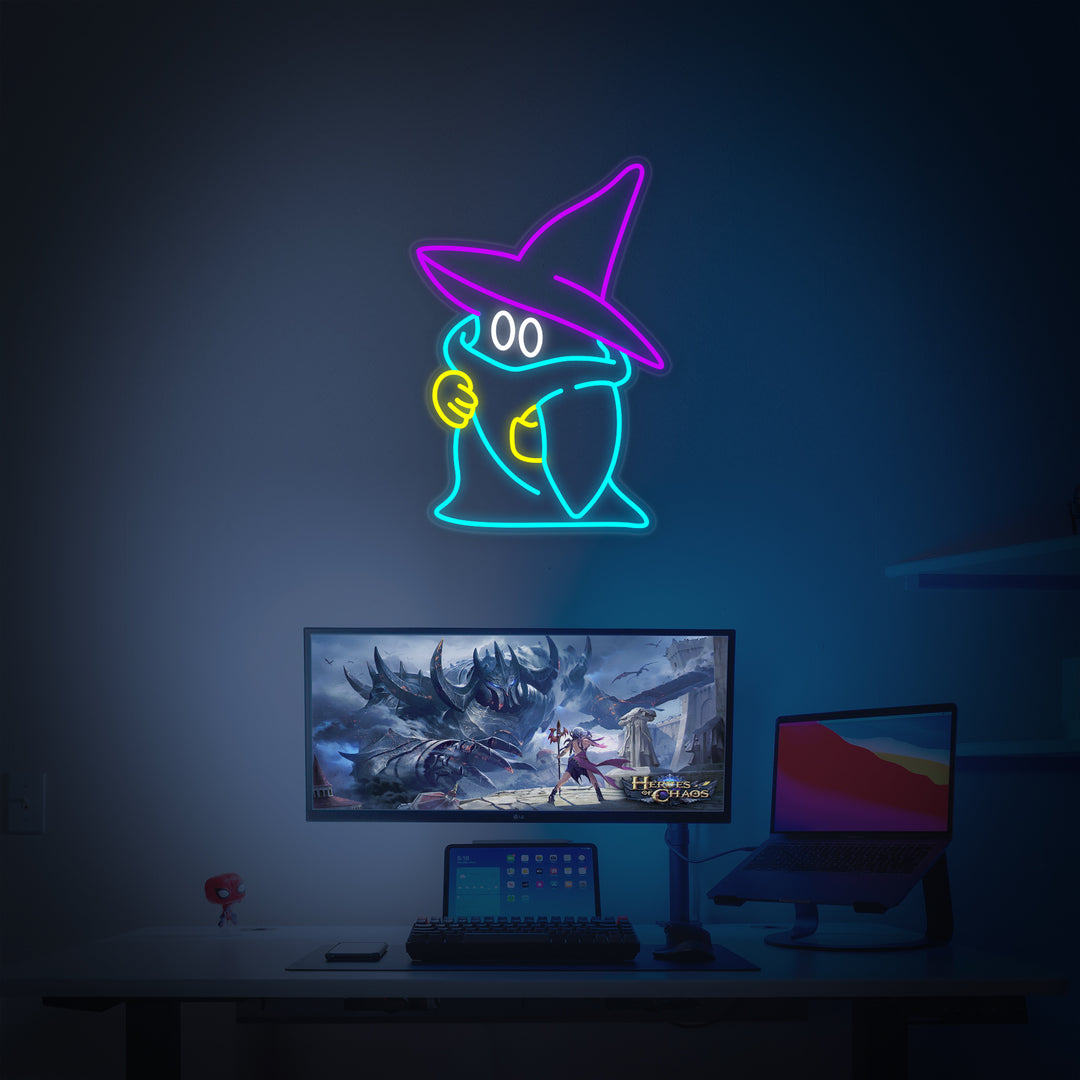 "Decoración De Juegos Black Mage" Letreros Neon