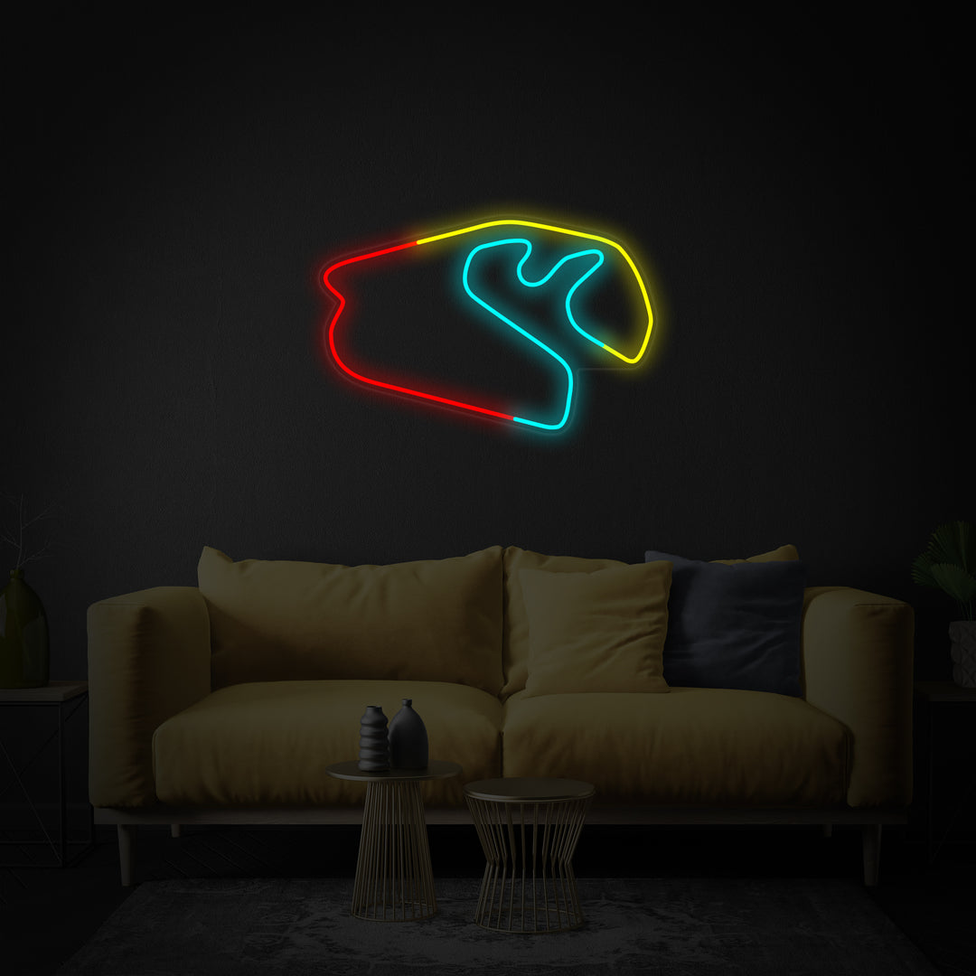 "Carrera De F1 Brasileña" Letreros Neon