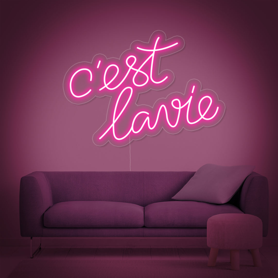 "Cest lavie" Letreros Neon