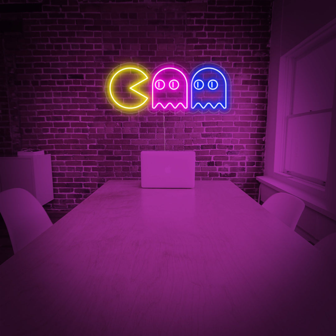 "Fantasmas, Decoración De Jugador" Letreros Neon