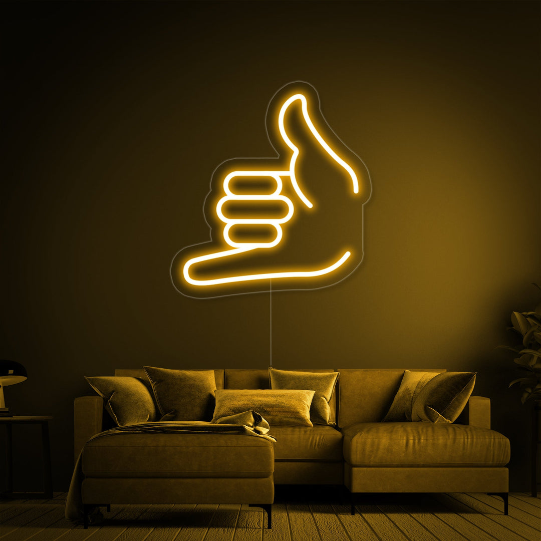 "Emoji Llámame" Letreros Neon