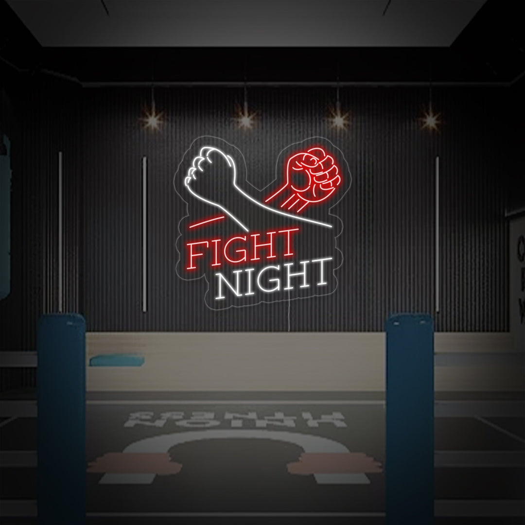 "Fight Night" Letreros Neon