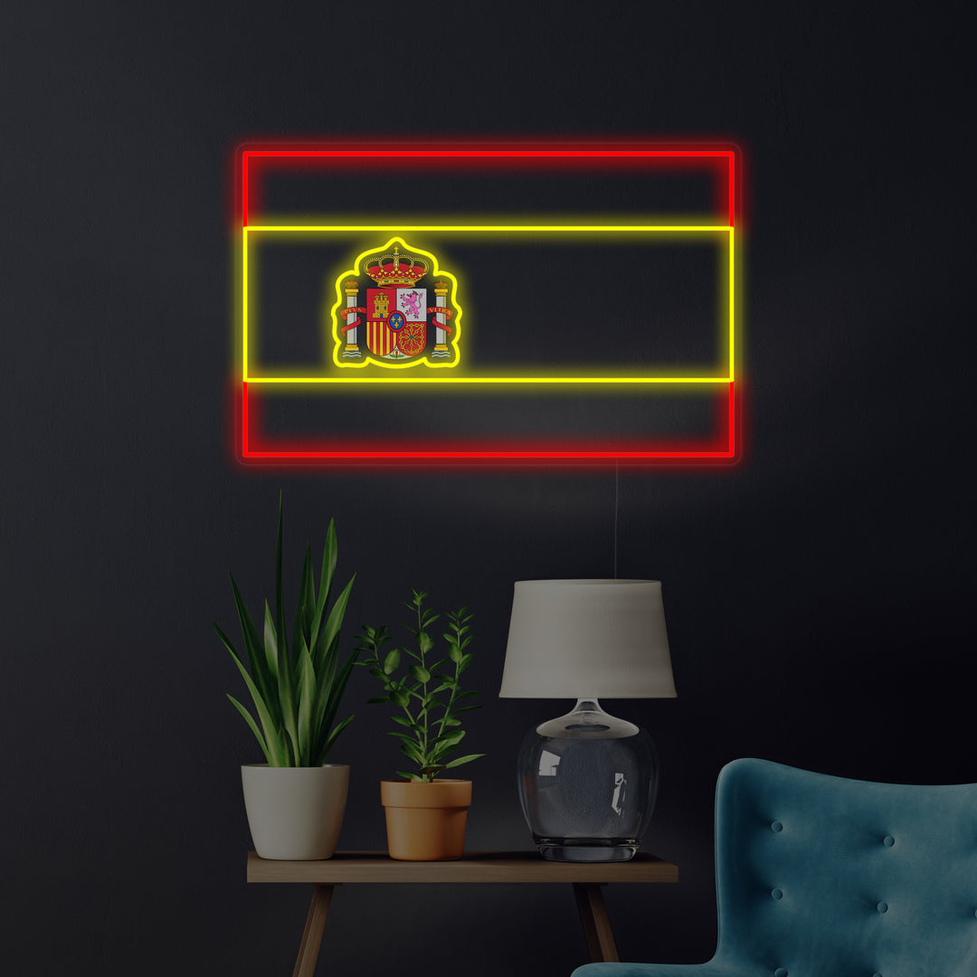 "Bandera De España" Letreros Neon