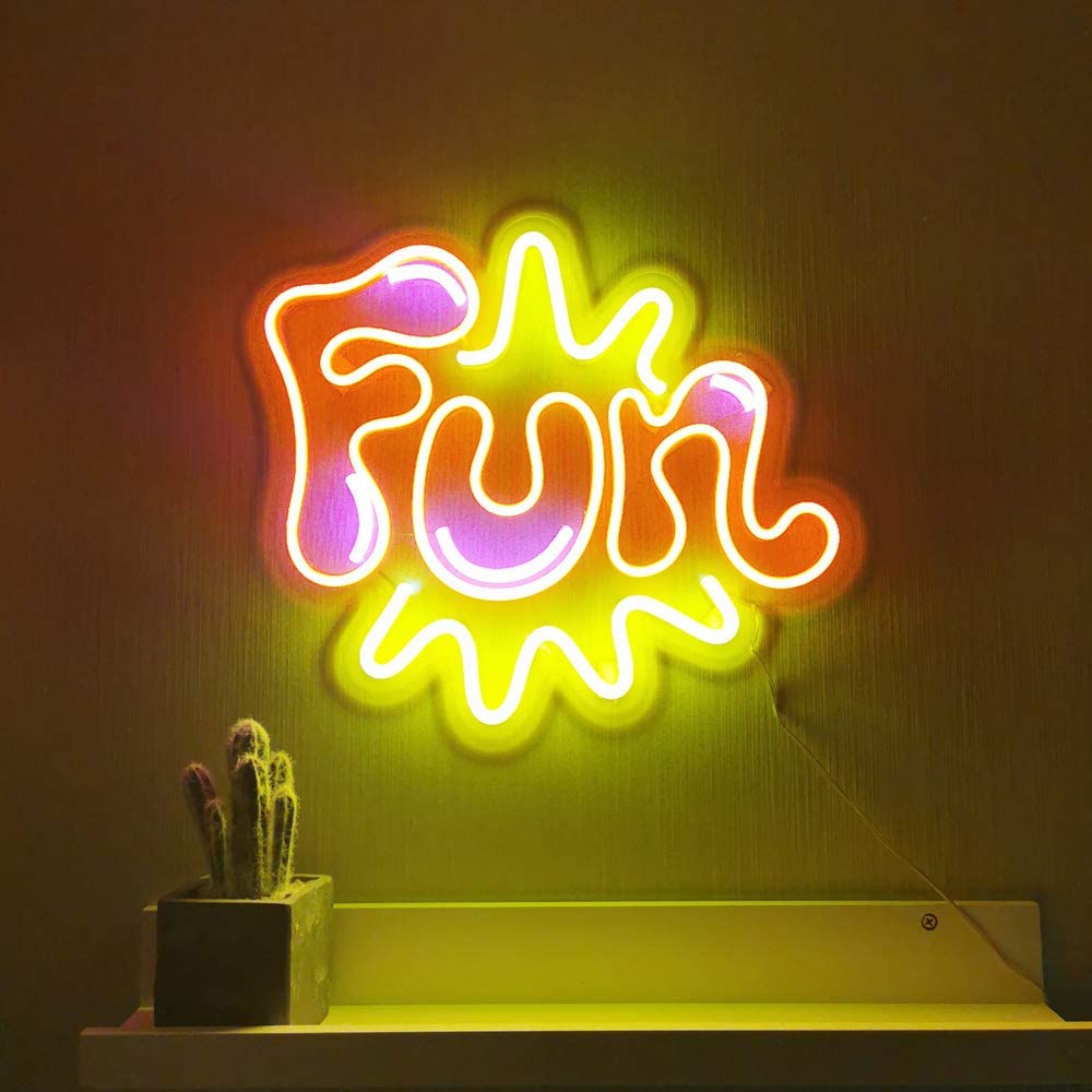 "Fun, Arte" Letreros Neon