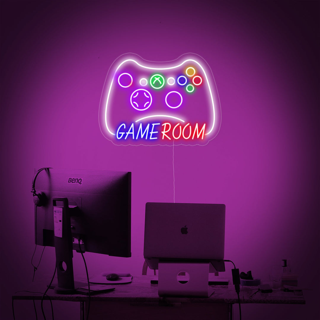 "Game Room, Decoración De Pared De Juegos" Letreros Neon