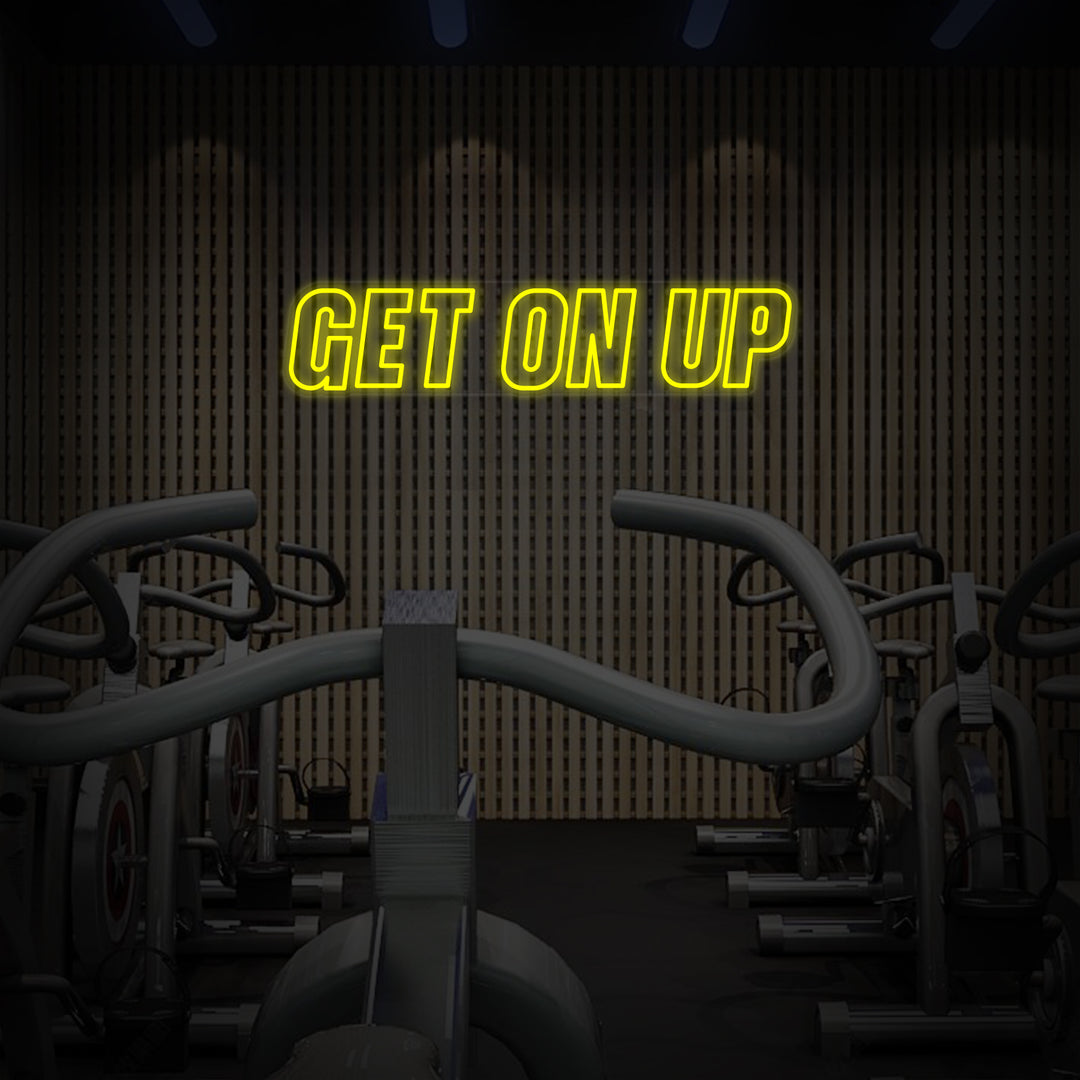 "Get On Up Gimnasio" Letreros Neon