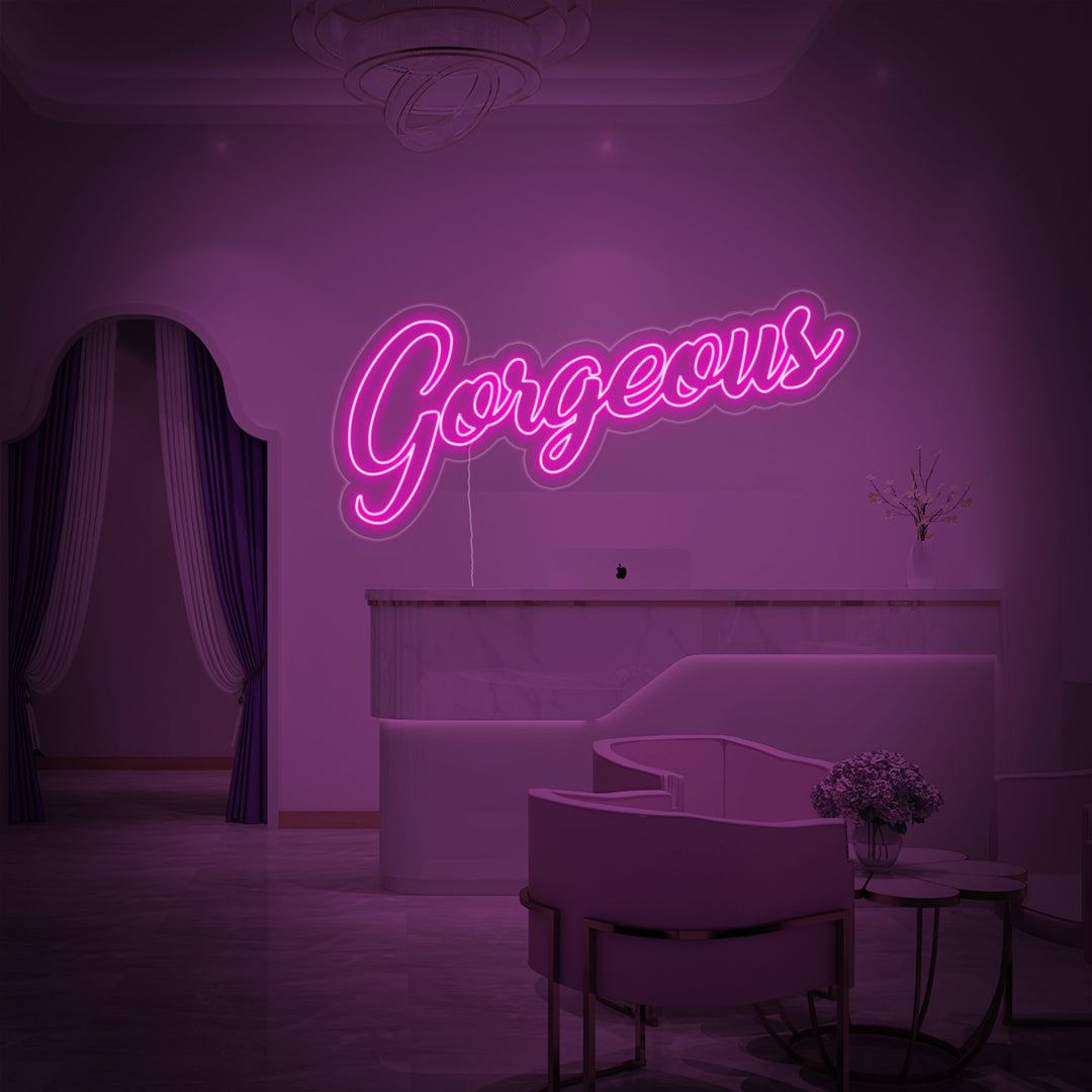"Gorgeous" Letreros Neon