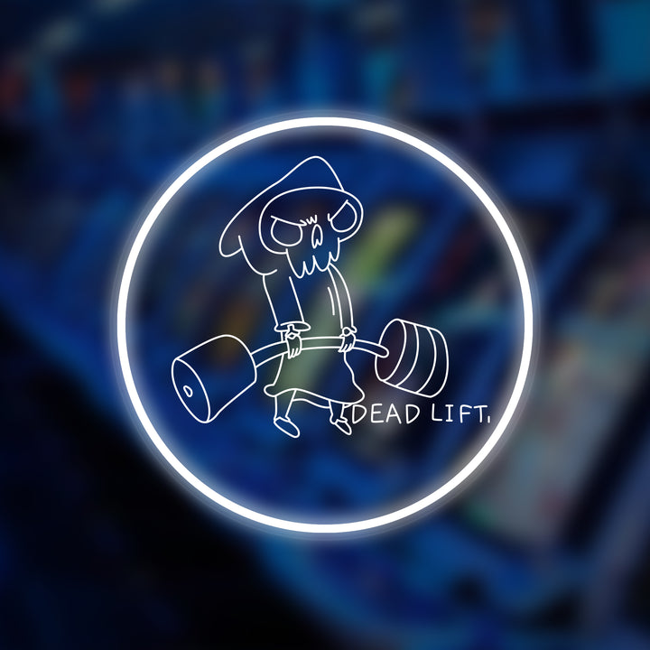 "La Parca Con Barra" Letreros Neon en Miniatura