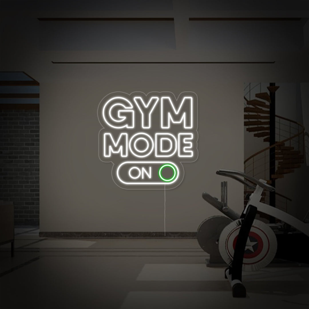 "Gym Mode On" Letreros Neon